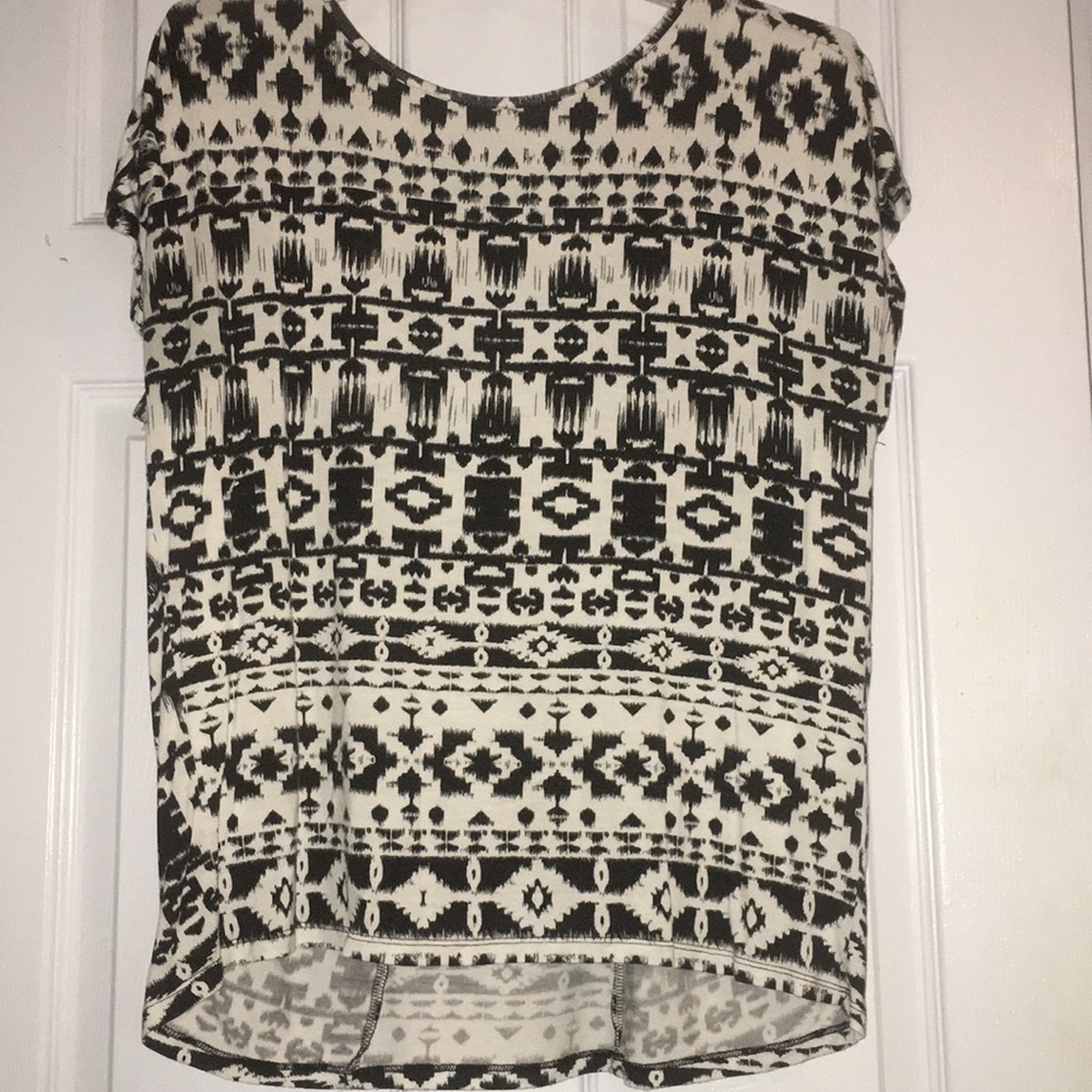 Black and white shirt